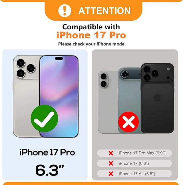 Magnetisk pung-etui iPhone 17 Pro – med kortpladser & RFID-beskyttelse