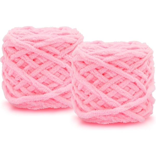 2x100g Chunky Garn För Stickning - Mjuk Och Varm Diy Plysch Stickning