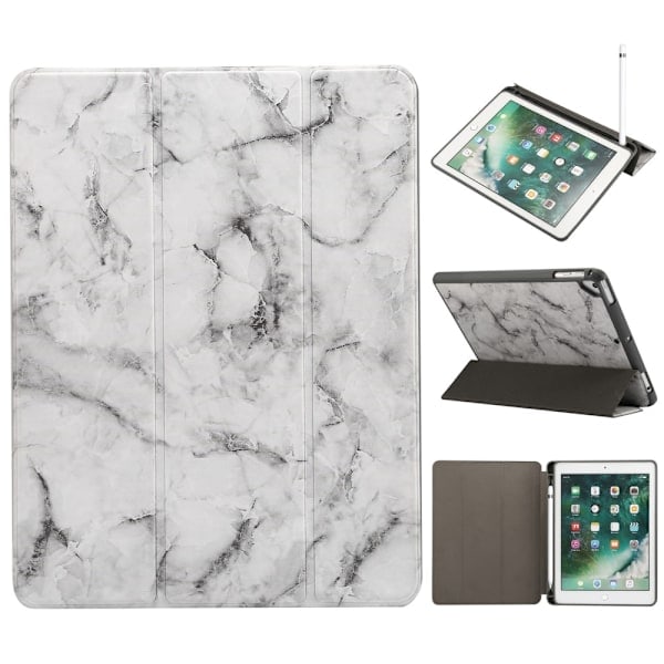 iPad Air / 9,7\" 2017/2018 / Pro 9,7\" 2016 - Marmor Tri-Fold Fodral
