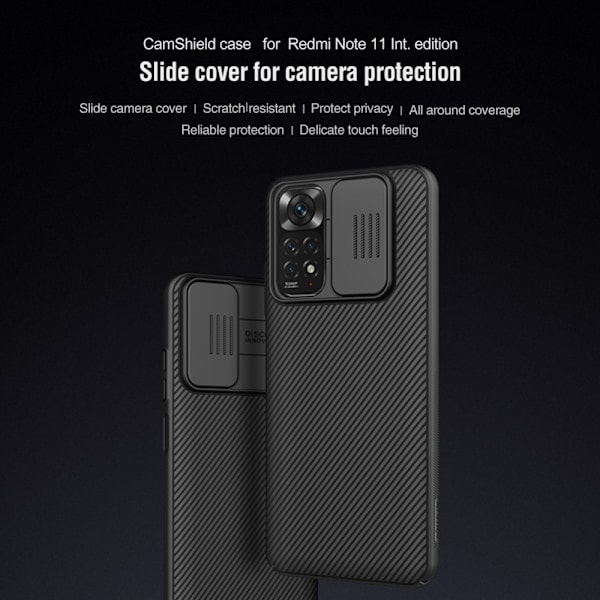 NILLKIN Xiaomi Redmi Note 11 4G Skal CamShield Pro Svart