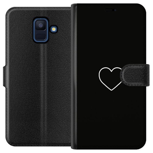 Samsung Galaxy A6 (2018) Pung Etui Hjerte
