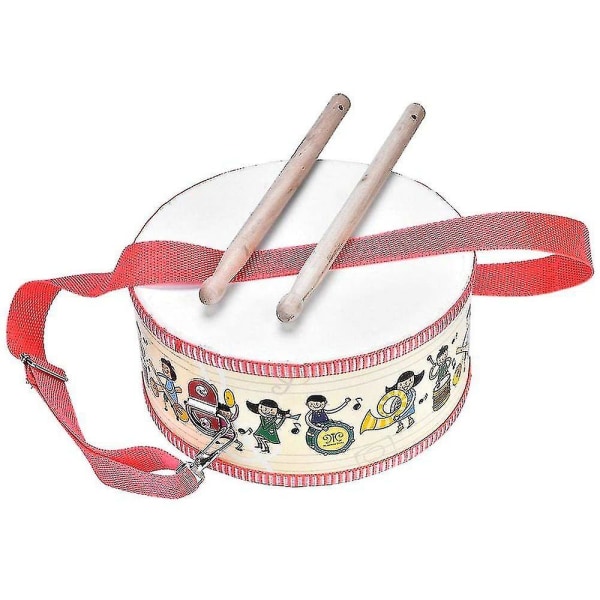 Children's Drum Wooden Drum Set With Carrying Strap Musical Toy Percussion Instrument For Children