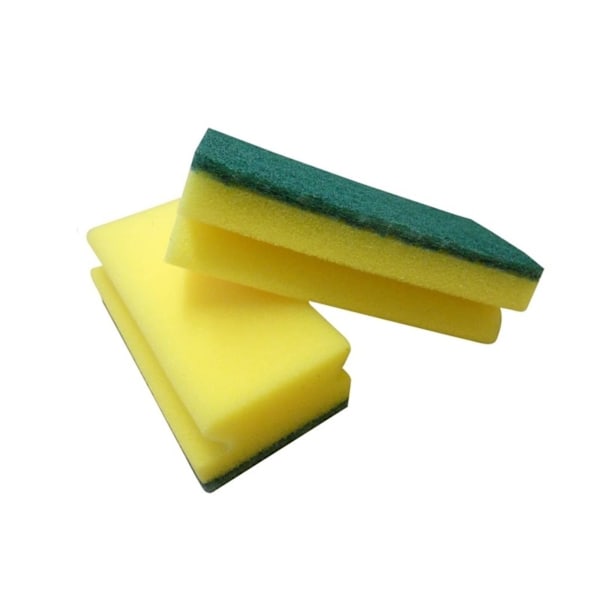 5pcs Heavy Duty Scrub Sponge, Dual-Sided Dish-washing & Cleaning Sponge for Kitchen, Bathroom and Home Cleaning