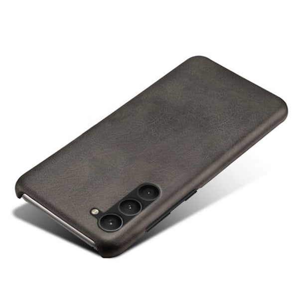 KSQ Samsung Galaxy S23 Plus Kuori Nahkapäällysteinen Musta