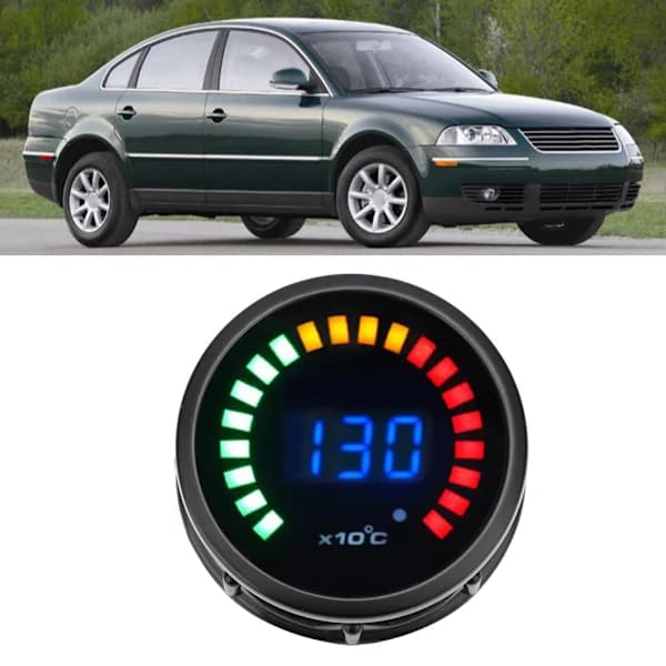 Udstødningstemperaturmåler Auto EGT Temperaturmåler 12V 20LEDs[CO]