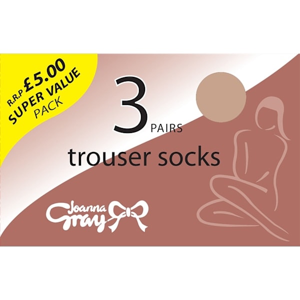 Joanna Gray Dame/Dame 70 Denier Strømpebukser (3 Par) One Size Natural One Size (UK Sko 3-8)