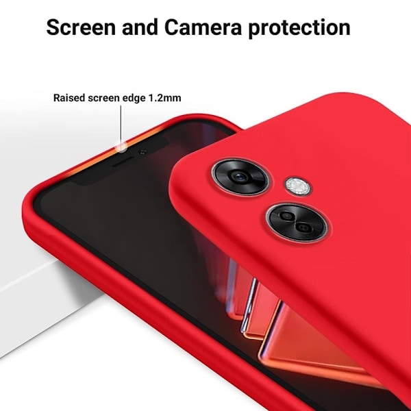OnePlus Nord CE 3 Lite 5G Kuori Nestemäinen Silikoni Punainen