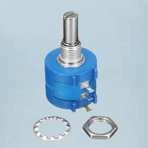 1 st Precision Multivarvs Potentiometer 10K Ohm Potentiometer Justerbart Motstånd (Blå) Blå 4X2CM[CO]