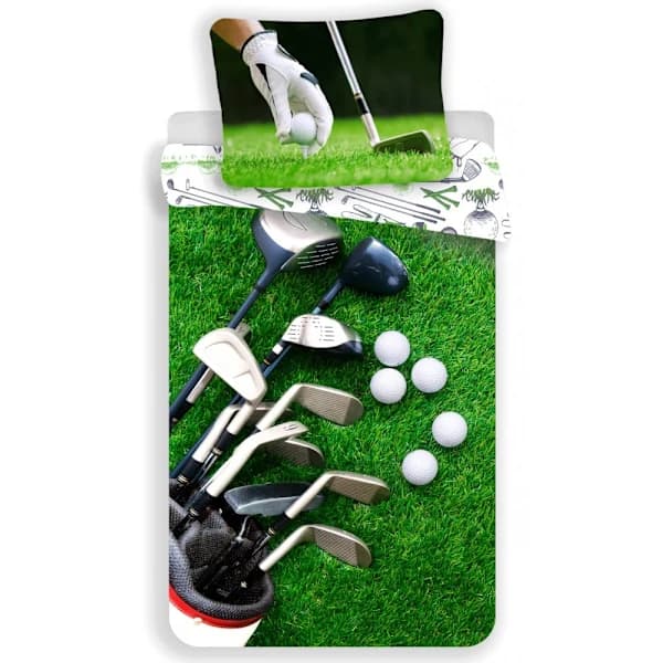 Golfinspireret sengetøjssæt 140×200 cm, 70×90 cm[CO]