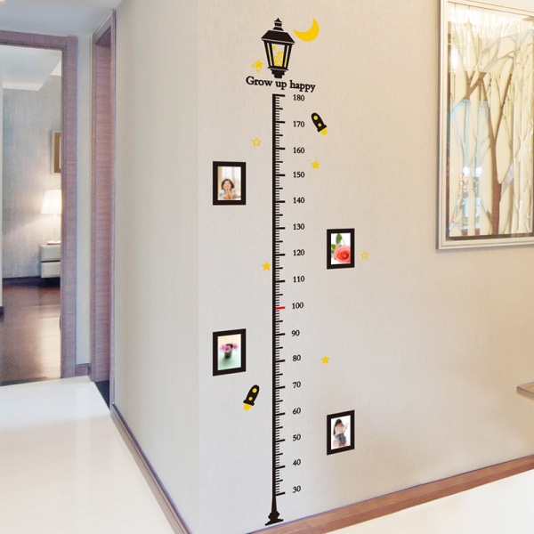 mått höjd klistermärke linjal väggklistermärken barnrum