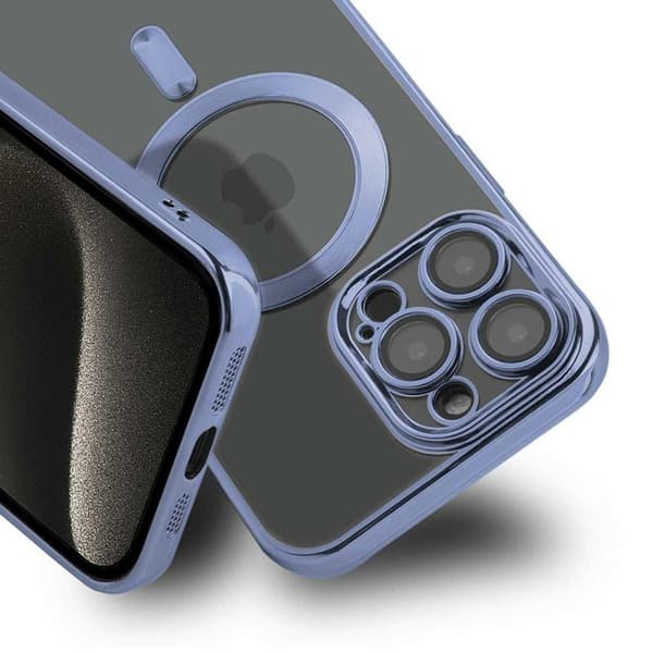 Ylellinen Magsafe-puhelinkotelo iPhone 15 Pro Max - Sininen Blå blue