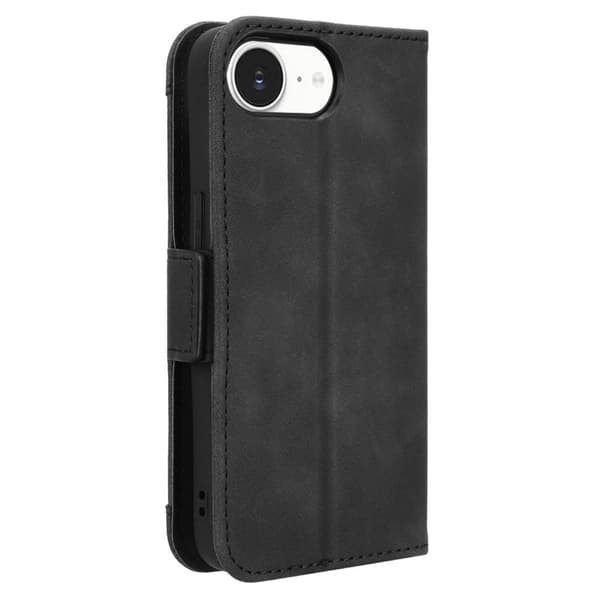 iPhone 16e 6-FACK Lommebokveske - Svart Svart black