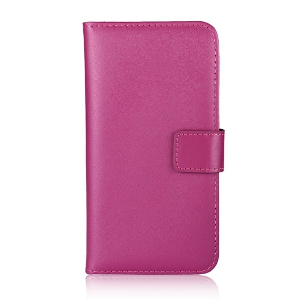 Sony Xperia 1 - Pung Etui i Ægte Læder - Pink