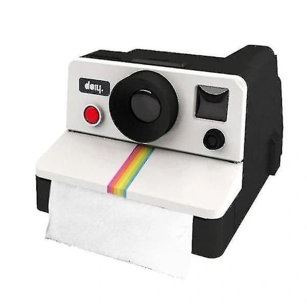 Kreativ Tissue Box Hem Retro Polaroid Kamera Form Tissue Box