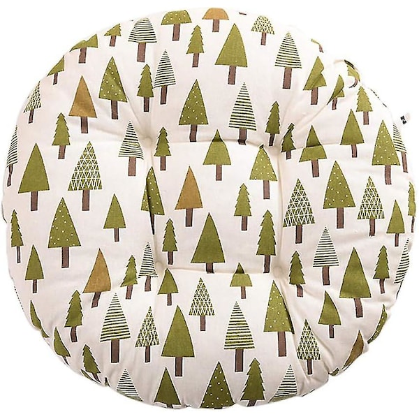 Stolsdyna, Rund, Sitsdyna, Blommönster, Djurmönster, Sitsdyna För Utomhus, Trädgård, Balkong, 40 Cm, Bomull Och Linne, Tall