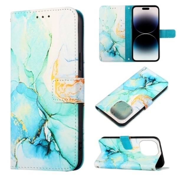 iPhone 14 Pro Skal Marmor Grön