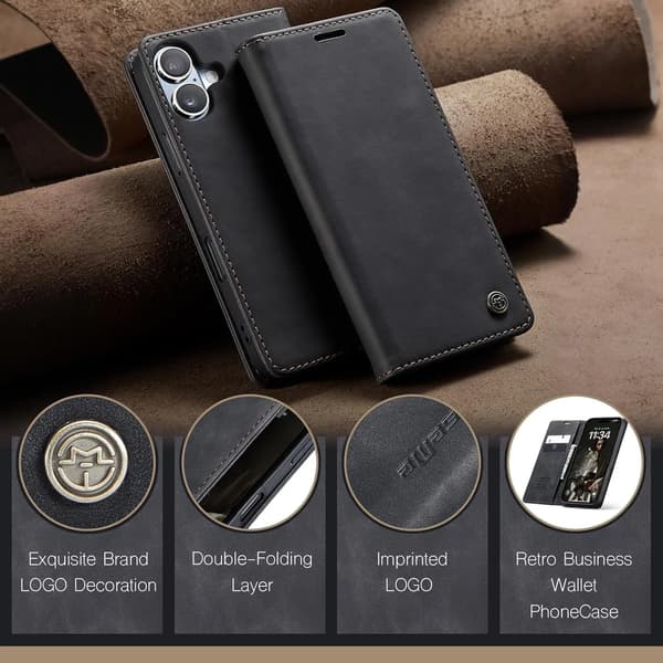 Caseme 0013 iPhone 17 musta