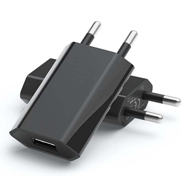 Mini USB -laddare (5V / 1A), svart färg