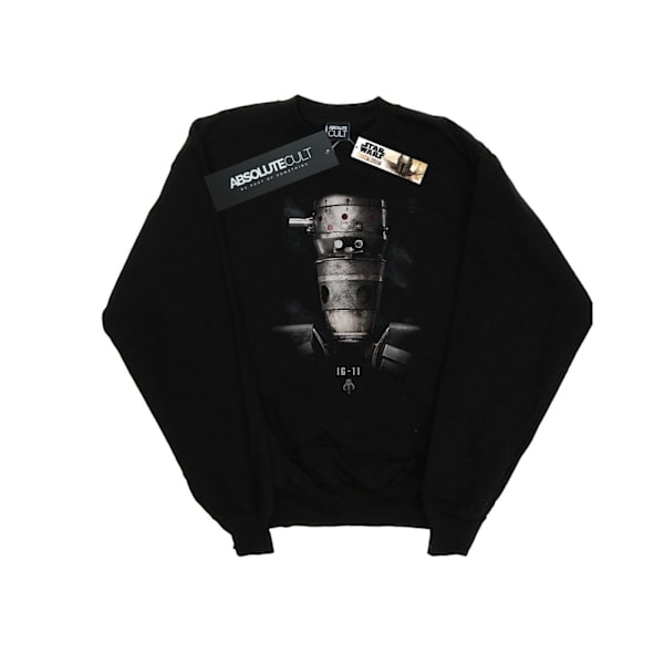 Star Wars Naiset/Naiset The Mandalorian IG-11 Droid Juliste Collegepaita L Musta Musta L
