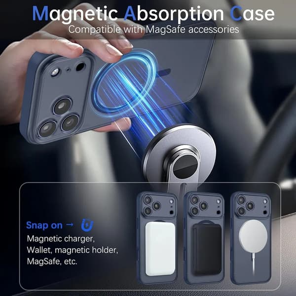 iPhone 17 Pro Deksel – Slankt, MagSafe-kompatibelt & Kamerabeskyttende Design
