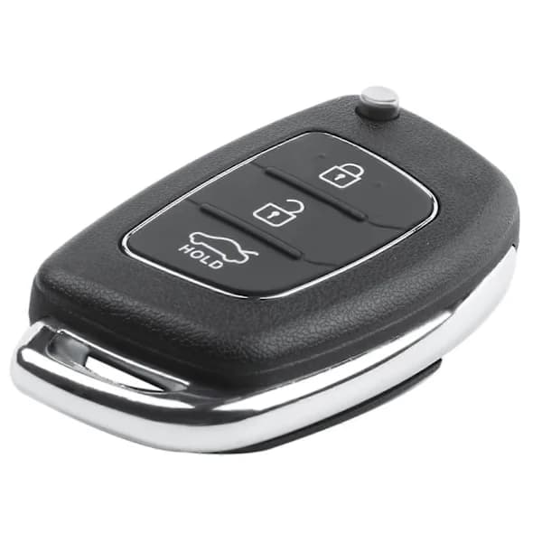 Flip Nyckelskal Passar ix45 Fjärrkontrollfodral Fob 3-Knappar Svart[CO]