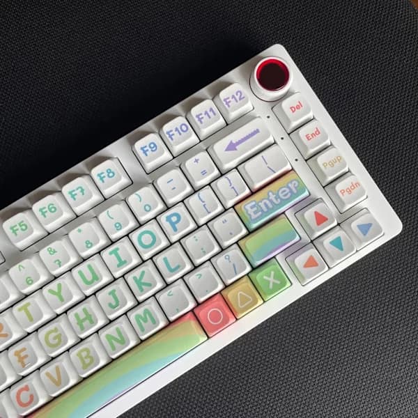 125 Tangentbordsknapper Regnbue PBT Farvesublimering MDA Profil Tangentbordsknapper[co]