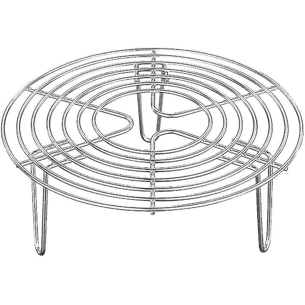 Rustfritt stål innlegg rist matlaging stativ damper innlegg kake rist rund dampende rack damper innlegg for matlaging gryter gryter