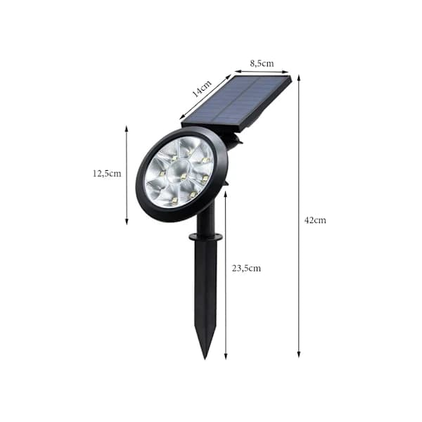 Solcellelanterne RGBW LED have julelampe [CO]