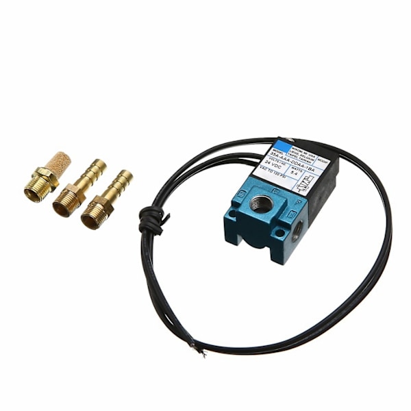 Dc 24v 5.4w Ecu 3 Port Elektronisk Boost Control Magnetventil 35a-aaa-ddaa-1ba Med 3stk Fittings