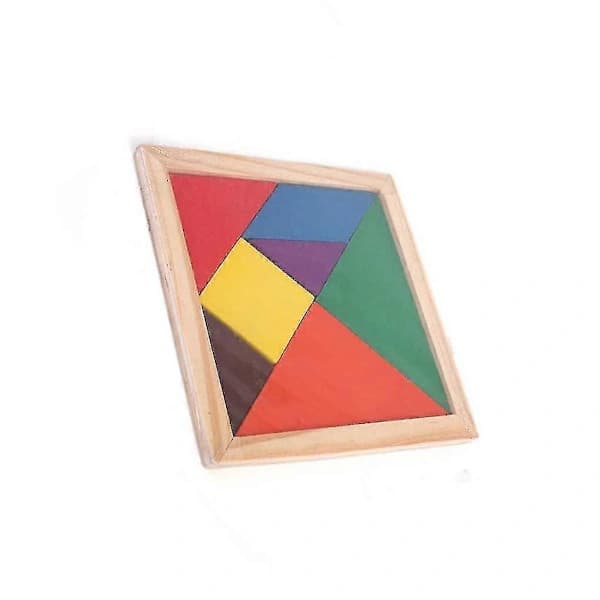 Utvecklande Tangram Pussel Leksak Multi-formad Slitstark[CO]