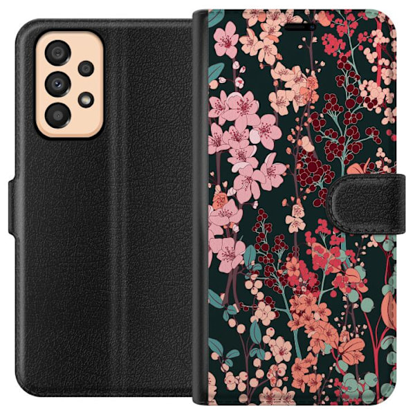 Samsung Galaxy A33 5G Plånboksfodral Blommor