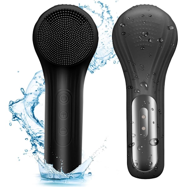 Silikone Ansigtskrubber Exfoliator, Silikone Ansigtsbørste til Mænd & Kvinder Sort Black