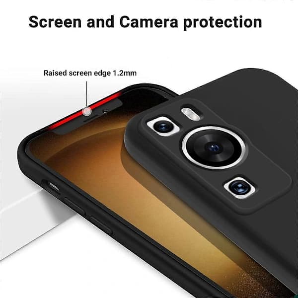 Flydende silikonecover til Huawei P60/P60 Pro Sort[CO]