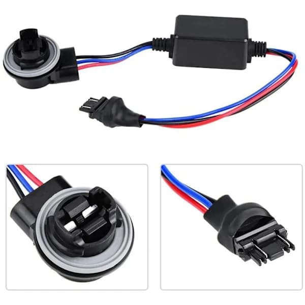 2 STK 3157 3157-B Bil LED-forlygte Dekoder Modstand Kabel Anti-Flicker Bremselys Fejl[co]