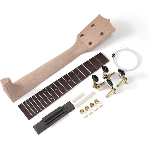 Ukulele Greppbräda 26-tums Trähals Greppbräda Ersättningsset, 1 Set, Passar Standard Ukulelehalsar[CO]