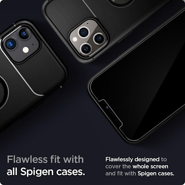 iPhone 12 Pro Max - Spigen 2-pack GLAS.tR \"Ez Fit\" Näytönsuoja