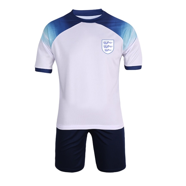 VM för vuxna kortärmad T-shirt set för att stödja England, vit, XL