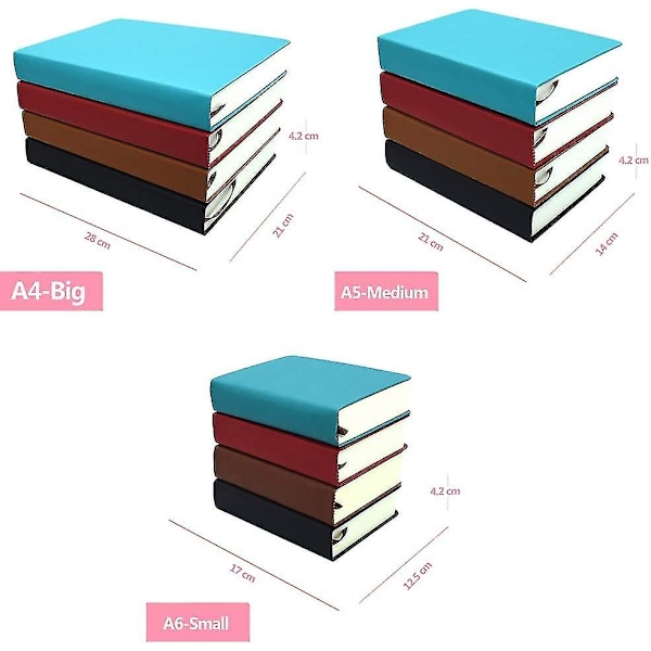 330 ark (660 sidor) tomma sidor supertjockt skolmaterial kontor A4/ A5/ A6 present