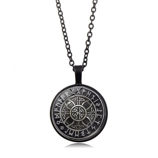 Norrøne Vikinger Halskjede Menn Kvinner Smykker Gave Vegvisir Kompass Nordiske Runer Odin Kjede Halskjede For Kvinner Menn Amulettanheng Style-3