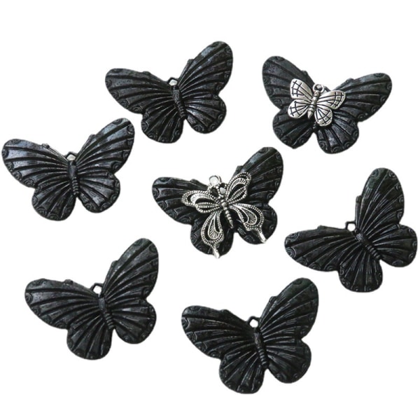Väggdekoration 12-pack Fjärilar Väggdekor (Svart) svart