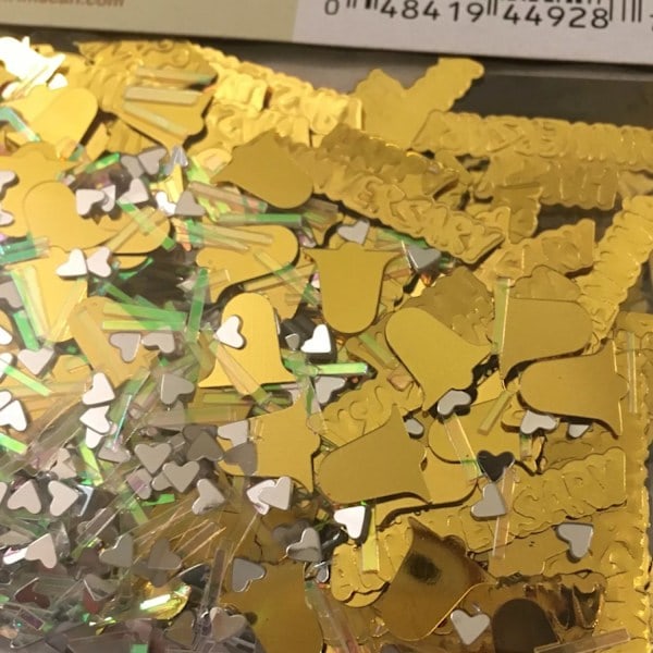 Amscan Guldbröllopsdag Konfettiströssel En Storlek Guld Gold One Size style 1