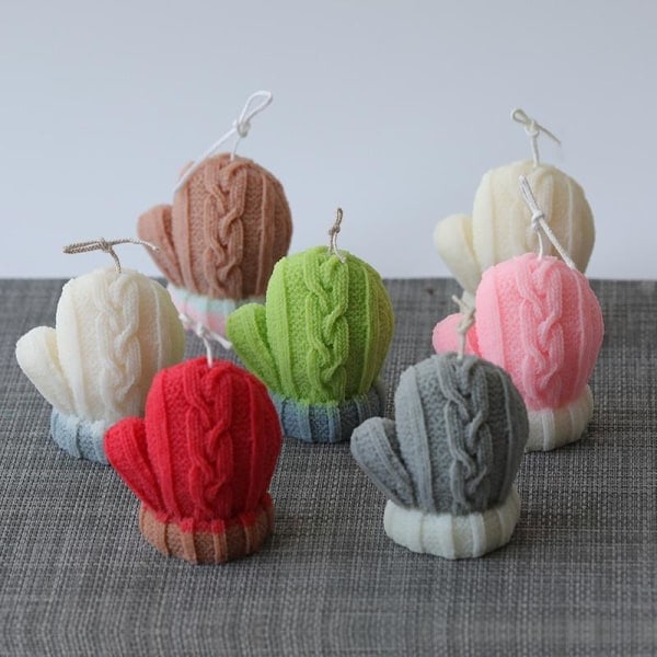 Lysforme Lys Stearinlys DIY Støbeforme i Silikoneform SG33047 Handsker