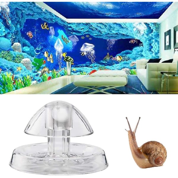 Snigel Fångare För Akvarium, Snigel Fälla, Plast Snigel Fälla, Rolig Plast Snigel Fälla Akvarium För Att Fånga Sniglar I Akvarium(2st, Transpare