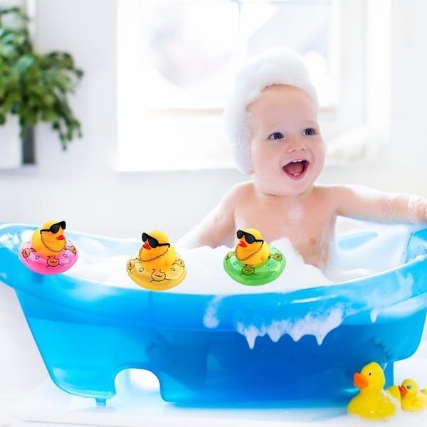 Badankor Badleksaker Sarjakuva Kumiankka Kylpyrenkaalla Kaulakoru Aurinkolasit Babyshower Lelu Autotarvikkeet Kojelaudan Koristelu 0.2