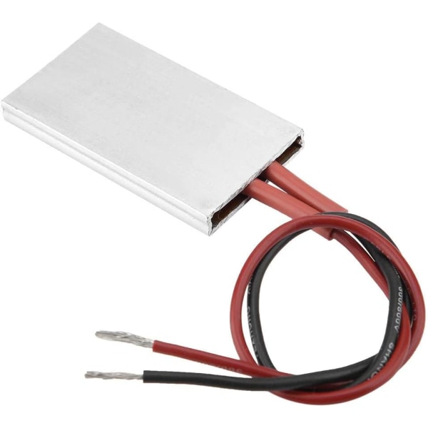 PTC isolering värmeplatta, säker och hög tillförlitlighet 50×28,5 mm aluminiumhus PTC värmeelement termostatisk värmeplatta (220V/230)