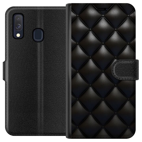 Samsung Galaxy A40 Pung Etui Læder Sort