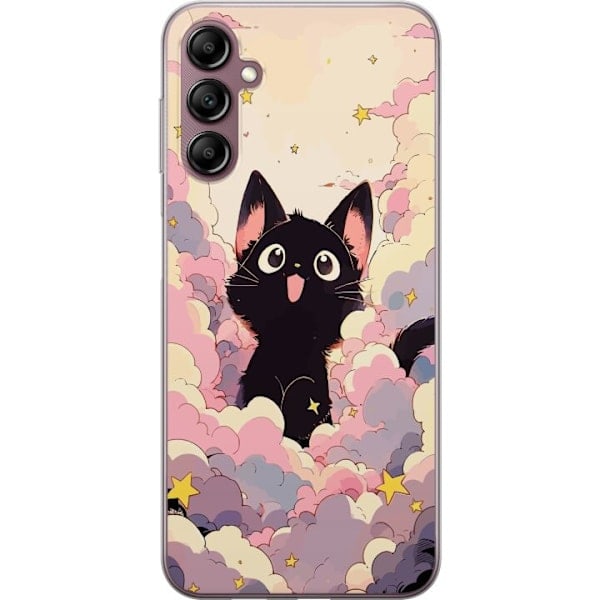 Samsung Galaxy A14 5G Genomskinligt Skal Kawaii Katt