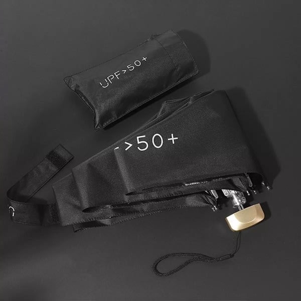 IC Mini -sateenvarjo UV-suojalla - Musta Musta