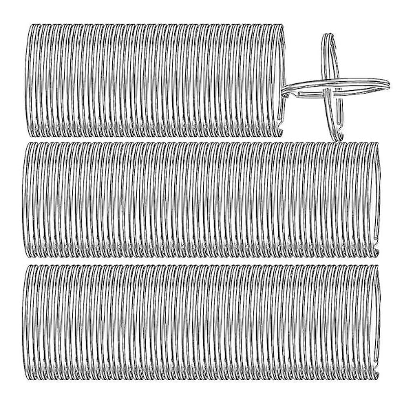 200 stk nøkkelringer, delte nøkkelringer i bulk for nøkkelring og håndverk (25 mm) (sølvfarget) Beste gave