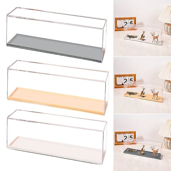 Minifigures Display Case Transparent PET Plastic Show Case for Building Block Action Figure Toys Moi